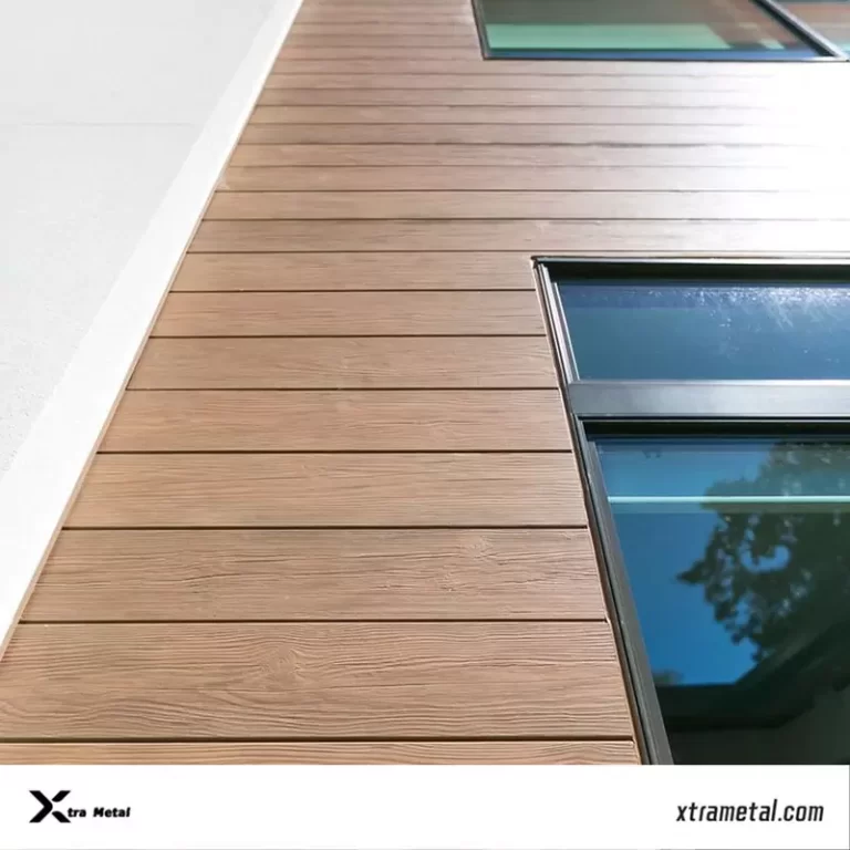 Xtrametal Metal Facade Cladding with Wooden Surface