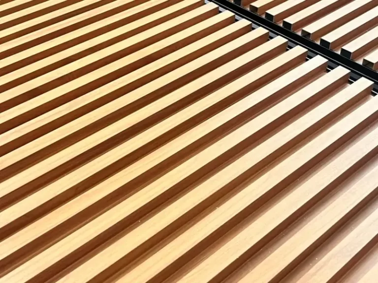 Details of aluminum timer battens