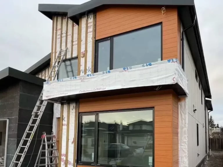 Installation of aluminum siding