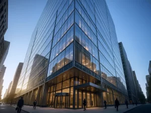 Modern Office Building - Ground View
