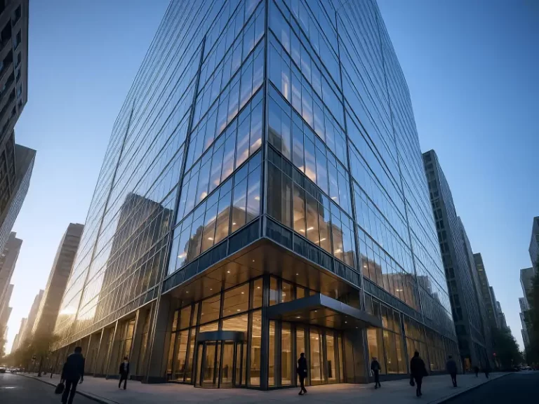 Modern Office Building - Ground View