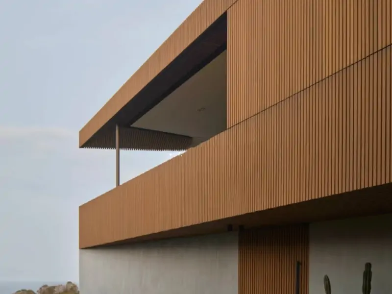 aluminium timber look battens details