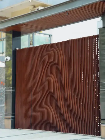 Alumminum panels wave system